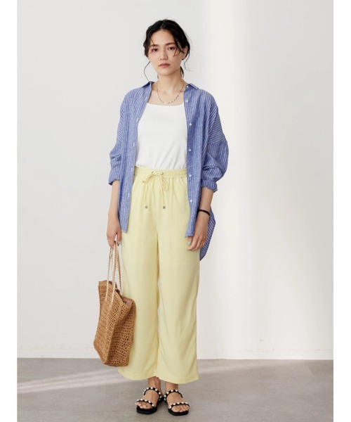 AMERICAN HOLIC（アメリカンホリック）の「リネンブレンドシャツ（シャツ/ブラウス・レディース・ベージュ/マルチ/ブルー系その他4/ブラウン/ネイビー/オフホワイト・L/M）」の17枚目の写真