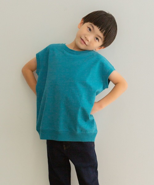 FORK&SPOON（フォークアンドスプーン）の「『親子リンク』FORK&SPOON　ヘビーウェイトノースリーブTシャツ(KIDS)（Tシャツ/カットソー・キッズ・オフホワイト/ブラウン系その他/ブルー系その他・120/105/135）」の4枚目の写真