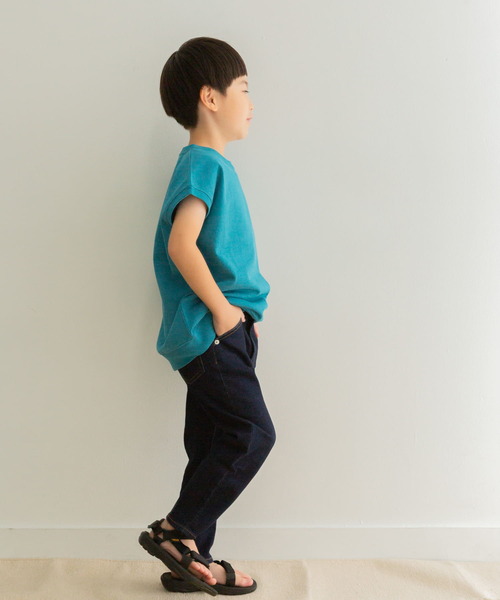 FORK&SPOON（フォークアンドスプーン）の「『親子リンク』FORK&SPOON　ヘビーウェイトノースリーブTシャツ(KIDS)（Tシャツ/カットソー・キッズ・オフホワイト/ブラウン系その他/ブルー系その他・120/105/135）」の6枚目の写真