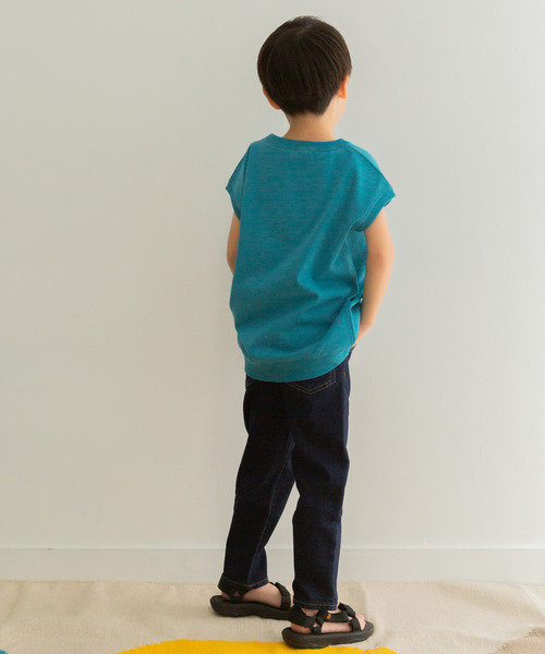 FORK&SPOON（フォークアンドスプーン）の「『親子リンク』FORK&SPOON　ヘビーウェイトノースリーブTシャツ(KIDS)（Tシャツ/カットソー・キッズ・オフホワイト/ブラウン系その他/ブルー系その他・120/105/135）」の7枚目の写真