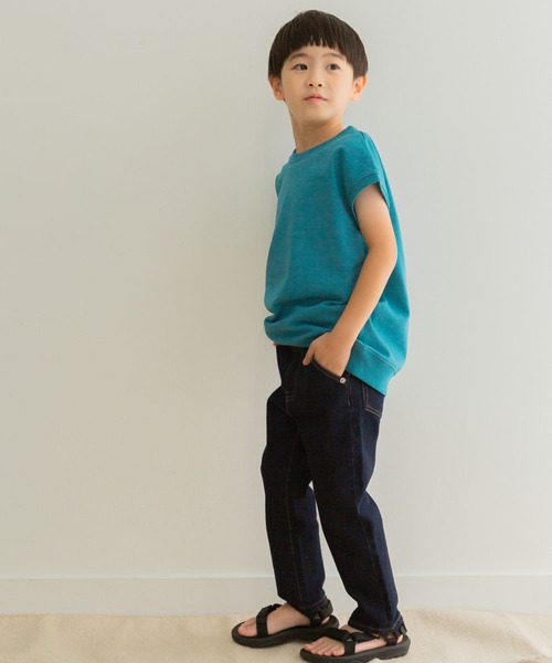FORK&SPOON（フォークアンドスプーン）の「『親子リンク』FORK&SPOON　ヘビーウェイトノースリーブTシャツ(KIDS)（Tシャツ/カットソー・キッズ・オフホワイト/ブラウン系その他/ブルー系その他・120/105/135）」の8枚目の写真