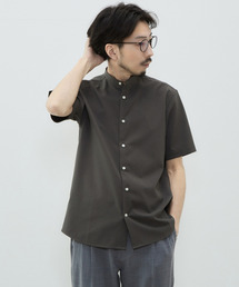 MEN'S MELROSE | REFLAXウェザーストレッチバンドカラーシャツ(シャツ/ブラウス)