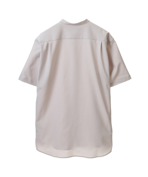 MEN'S MELROSE（メンズメルローズ）の「REFLAXウェザーストレッチバンドカラーシャツ（シャツ/ブラウス・メンズ・ベージュ/チャコールグレー/ライトベージュ/グレイッシュベージュ・3/2/4）」の19枚目の写真