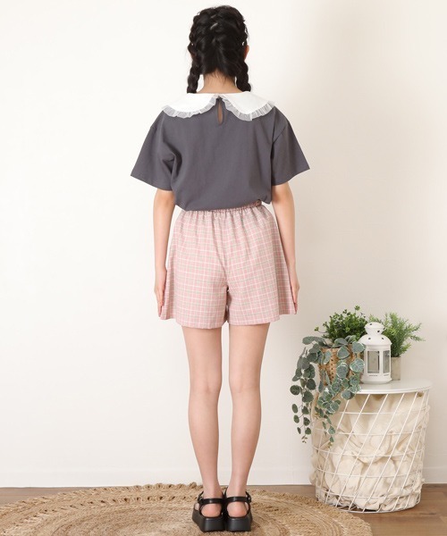 PINKHUNT(ピンクハント)の「PINKHUNT ピンクハント gレースアップ キュロット ショートパンツ 6976K(その他パンツ・キッズ・ブラック/ベビーピンク/スカイブルー系1・130cm/140cm/150cm/160cm/120cm)」の6枚目の写真