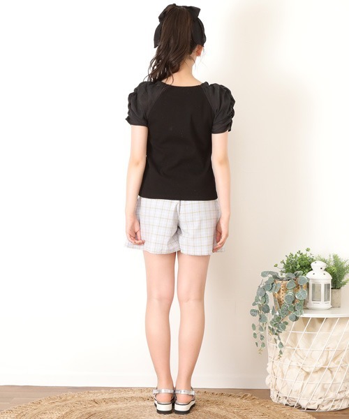 PINKHUNT(ピンクハント)の「PINKHUNT ピンクハント gレースアップ キュロット ショートパンツ 6976K(その他パンツ・キッズ・ブラック/ベビーピンク/スカイブルー系1・130cm/140cm/150cm/160cm/120cm)」の15枚目の写真