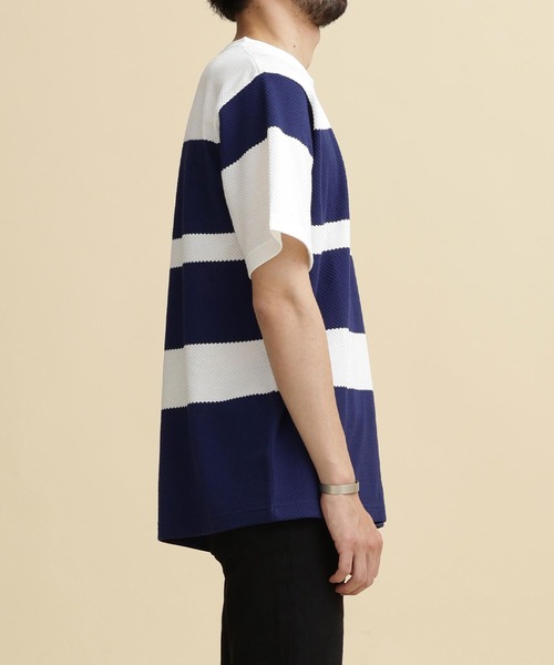 NANO universe（ナノユニバース）の「LB.04/パイナップルパネルボーダーTシャツ（Tシャツ/カットソー・メンズ・その他1/その他2/その他3・S/XL/M/L）」の10枚目の写真