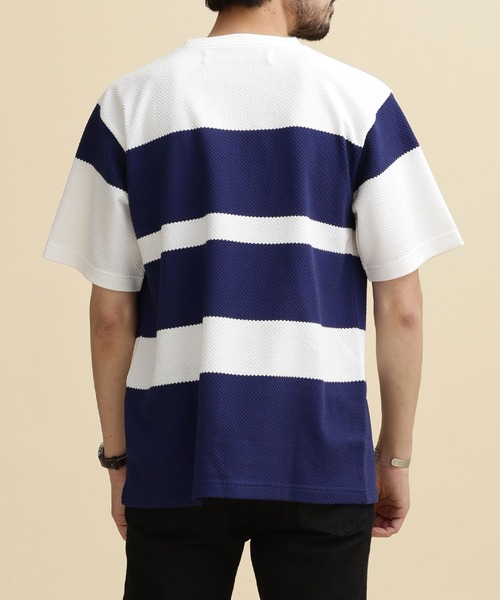 NANO universe（ナノユニバース）の「LB.04/パイナップルパネルボーダーTシャツ（Tシャツ/カットソー・メンズ・その他1/その他2/その他3・S/XL/M/L）」の14枚目の写真