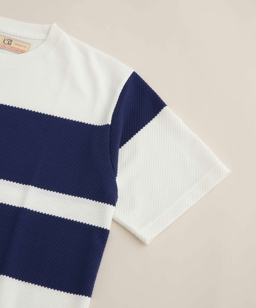 NANO universe（ナノユニバース）の「LB.04/パイナップルパネルボーダーTシャツ（Tシャツ/カットソー・メンズ・その他1/その他2/その他3・S/XL/M/L）」の7枚目の写真