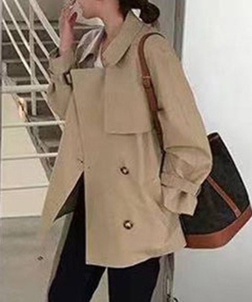 コート エルメス HERMES ダブルフェイスカシミアニット素材 バイカラー