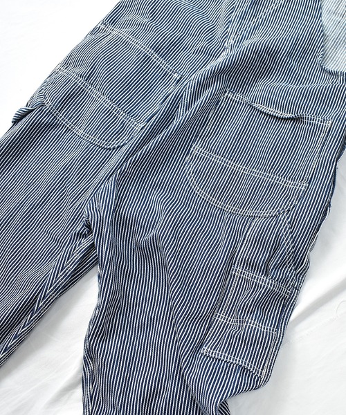 KEY（キイ）の「【ヴィンテージ古着】KEY / キー オーバーオール ヒッコリーストライプ（サロペット/オーバーオール・メンズ・ネイビー・36）」の6枚目の写真