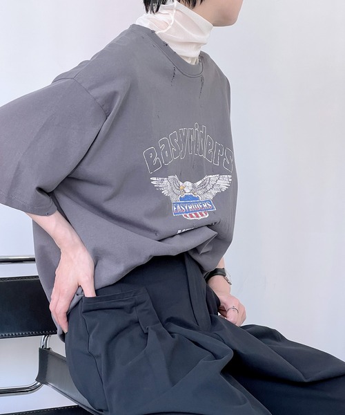 chuclla(チュクラ)の「シアーマルチトップス chwj22s07(Tシャツ/カットソー・レディース・アイボリー/ブラック・FREE)」の3枚目の写真