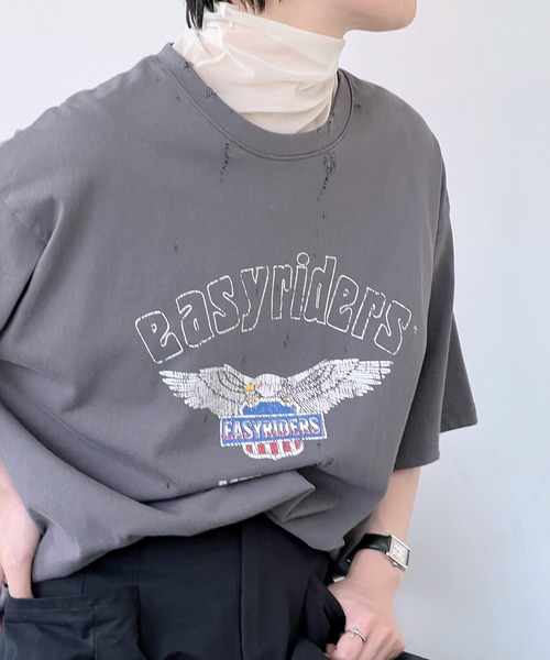 chuclla(チュクラ)の「シアーマルチトップス chwj22s07(Tシャツ/カットソー・レディース・アイボリー/ブラック・FREE)」の14枚目の写真