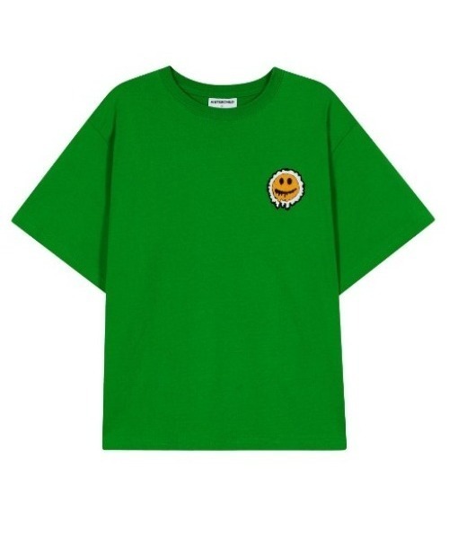 MISTERCHILD(ミスターチャイルド)の「A'GEM/9 × .kom『MISTER CHILD/ミスターチャイルド』SMILE LOGO T SHIRTS/ スマイル ロゴ 半袖 Tシャツ カットソー(Tシャツ/カットソー・メンズ・ホワイト/ブラック/グリーン・L)」の6枚目の写真