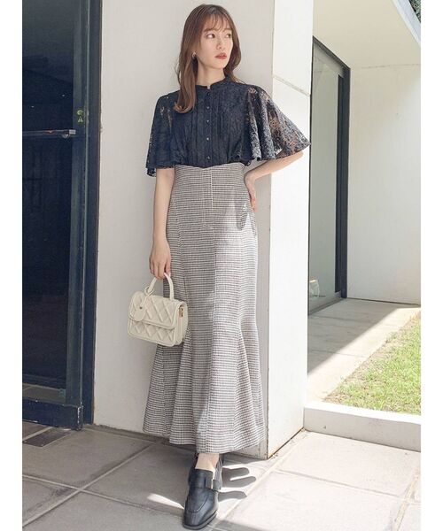 美品 LILIMEEK レースブラウス シャツ カーディガン ハーフスリーブ CORNERS ブラウス シャツ ビッグハーフスリーブシャツ