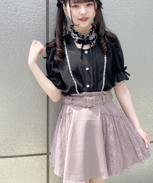 ROJITA(ロジータ)の「サイドレースビジュベルトスカート(スカート・レディース・ブラック/ピンク/ミント・FREE)」の20枚目の写真