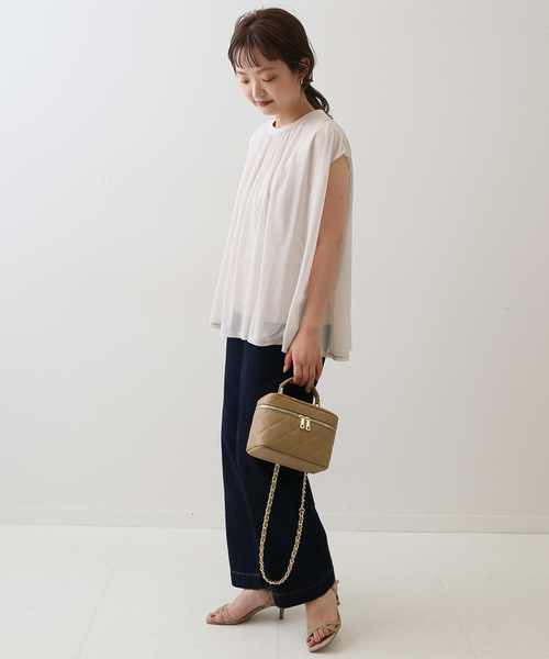 SLOBE IENA(スローブイエナ)の「チュールレイヤードプルオーバー(Tシャツ/カットソー・レディース・チャコールグレー/ブラック・FREE)」の17枚目の写真