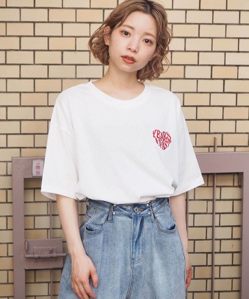tiptop（ティップトップ）の「ハートロゴBIGTシャツ（Tシャツ