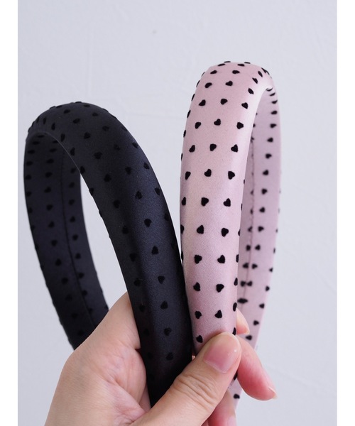 JUMELLE(ジュメロ)の「ピンドットカチューシャ(カチューシャ・レディース・ブラック/ピンク・FREE)」の11枚目の写真