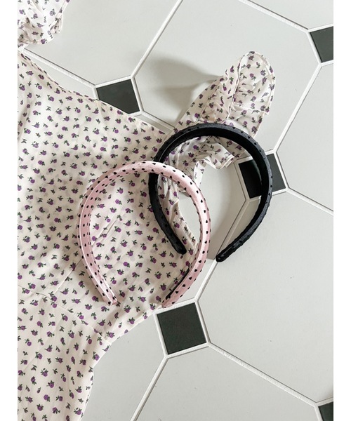 JUMELLE(ジュメロ)の「ピンドットカチューシャ(カチューシャ・レディース・ブラック/ピンク・FREE)」の7枚目の写真