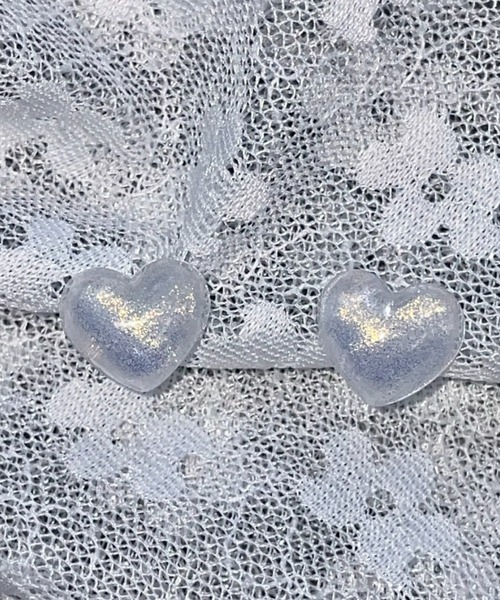 LAC-VERT（ラック・ヴェール）の「オーロラハートピアス（ピアス（両耳用）・レディース・ホワイト/パープル/ピンク/ブルー/グリーン/その他1/その他2・FREE）」の6枚目の写真