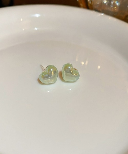 LAC-VERT（ラック・ヴェール）の「オーロラハートピアス（ピアス（両耳用）・レディース・ホワイト/パープル/ピンク/ブルー/グリーン/その他1/その他2・FREE）」の3枚目の写真