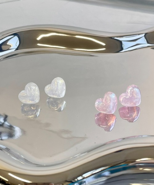 LAC-VERT（ラック・ヴェール）の「オーロラハートピアス（ピアス（両耳用）・レディース・ホワイト/パープル/ピンク/ブルー/グリーン/その他1/その他2・FREE）」の21枚目の写真