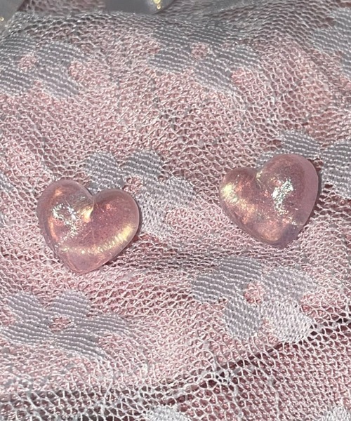 LAC-VERT（ラック・ヴェール）の「オーロラハートピアス（ピアス（両耳用）・レディース・ホワイト/パープル/ピンク/ブルー/グリーン/その他1/その他2・FREE）」の17枚目の写真