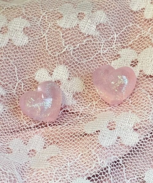 LAC-VERT（ラック・ヴェール）の「オーロラハートピアス（ピアス（両耳用）・レディース・ホワイト/パープル/ピンク/ブルー/グリーン/その他1/その他2・FREE）」の18枚目の写真