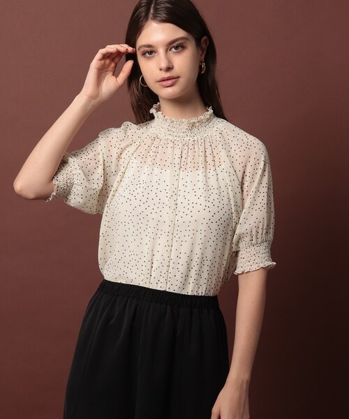 DRESSTERIOR(ドレステリア)の「◆ドットシフォンブラウス(シャツ/ブラウス・レディース・ブラック系/ホワイト系3・36/34/38)」の20枚目の写真