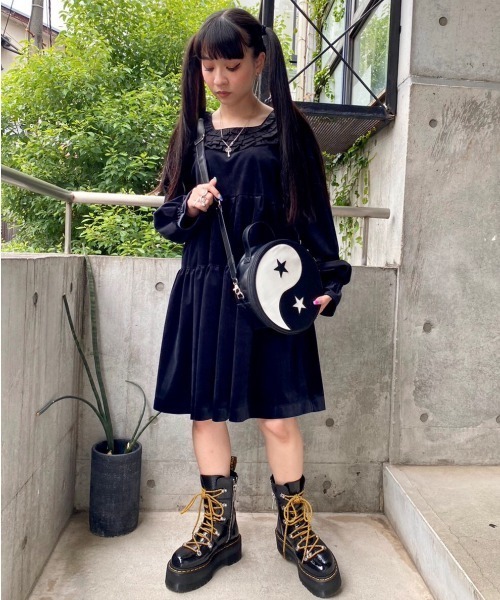 Candy Stripper（キャンディストリッパー）の「LITTLE GIRL ドレス（ワンピース・レディース・ブラック/グレー/ピンク・2）」の12枚目の写真