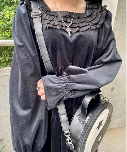 Candy Stripper（キャンディストリッパー）の「LITTLE GIRL ドレス（ワンピース・レディース・ブラック/グレー/ピンク・2）」の13枚目の写真