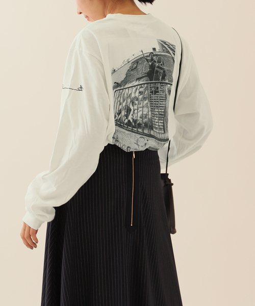 JANESMITH（ジェーンスミス）の「【JANE SMITH/ジェーンスミス】ANTHONY IN BROOKLYN LONG SLEE：カットソー（Tシャツ/カットソー・レディース・ホワイト・MEDIUM）」の9枚目の写真