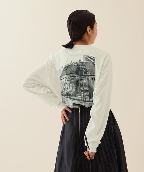 JANESMITH（ジェーンスミス）の「【JANE SMITH/ジェーンスミス】ANTHONY IN BROOKLYN LONG SLEE：カットソー（Tシャツ/カットソー・レディース・ホワイト・MEDIUM）」の10枚目の写真