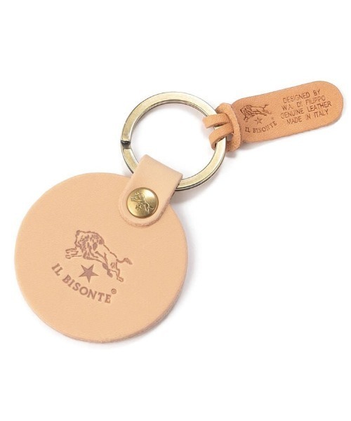 IL BISONTE(イルビゾンテ)の「IL BISONTE / ORIGINAL LEATHER / キーホルダー(キーホルダー・レディース・オレンジ/ナチュラル/グレー/グリーン/レンガ/ホワイト/ダークブラウン/ネイビー/オリーブ/レッド/ブラック/ライトブラウン・FREE)」の6枚目の写真