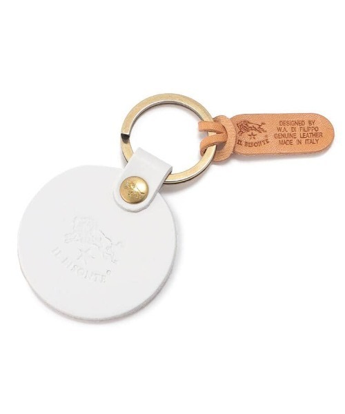 IL BISONTE(イルビゾンテ)の「IL BISONTE / ORIGINAL LEATHER / キーホルダー(キーホルダー・レディース・オレンジ/ナチュラル/グレー/グリーン/レンガ/ホワイト/ダークブラウン/ネイビー/オリーブ/レッド/ブラック/ライトブラウン・FREE)」の2枚目の写真