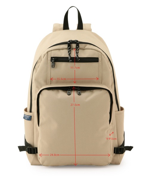 ROPE' PICNIC（ロペピクニック）の「【WEB限定カラー:パープル】撥水加工/リサイクルポリエステルスクエアリュック 18L（バックパック/リュック・レディース・ブラック/ベージュ/パープル系その他・FREE）」の9枚目の写真