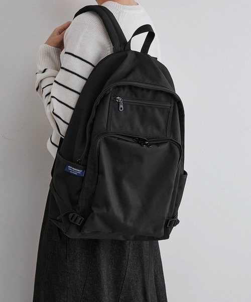 ROPE' PICNIC（ロペピクニック）の「【WEB限定カラー:パープル】撥水加工/リサイクルポリエステルスクエアリュック 18L（バックパック/リュック・レディース・ブラック/ベージュ/パープル系その他・FREE）」の6枚目の写真