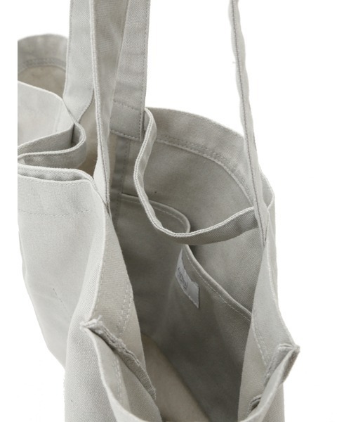 emmi（エミ）の「【emmi yoga】ｅｍｍｉエコキャンパストート（ショルダーバッグ・レディース・ライトグレー/オリーブ/ホワイト・FREE）」の18枚目の写真