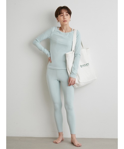 emmi（エミ）の「【emmi yoga】ｅｍｍｉエコキャンパストート（ショルダーバッグ・レディース・ライトグレー/オリーブ/ホワイト・FREE）」の8枚目の写真