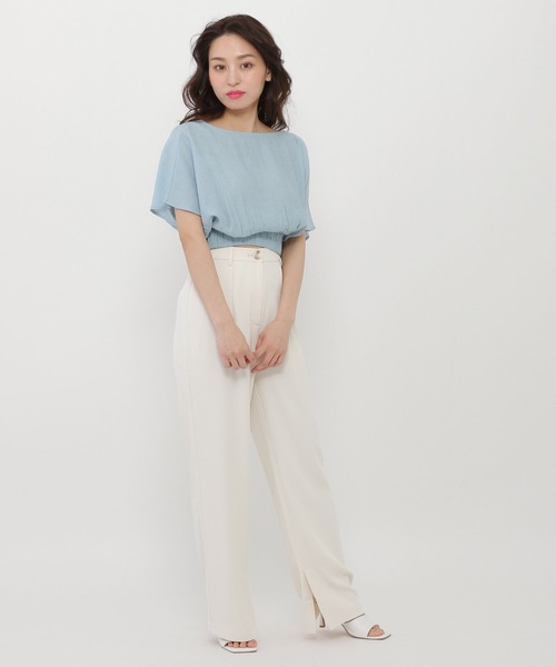 Love,Bonito（ラブボニート）の「アダリー ストレートレッグパンツ（その他パンツ・レディース・ピンク/オフホワイト・MEDIUM/LARGE/SMALL）」の3枚目の写真