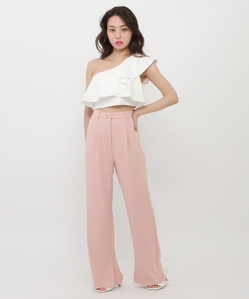 Love,Bonito（ラブボニート）の「アダリー ストレートレッグパンツ（その他パンツ・レディース・ピンク/オフホワイト・MEDIUM/LARGE/SMALL）」の6枚目の写真