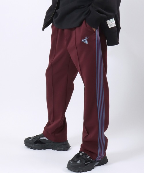 Salong hameu（サロン ハミュー）の「セットアップ対応　蜂さんワンポイント刺繍 サイドライン トラックパンツ/ジャージパンツ メンズ レディース ユニセックス（その他パンツ・メンズ・ワイン/グリーン/ブルー/ブラック/ベージュ/ブラック系その他/ワイン系1/ホワイト系その他/ブラウン系その他/グリーン系その他/ワイン系2/ブラウン系その他2・L/M）」の12枚目の写真