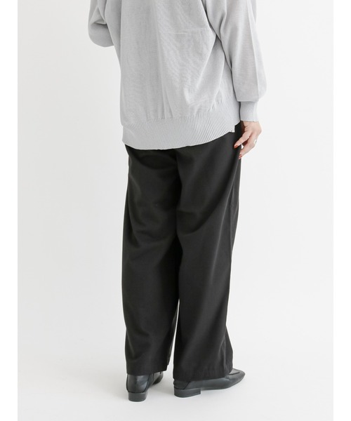 Lugnoncure（ルノンキュール）の「デニム／カラーイージーパンツ（デニムパンツ・レディース・ブラック/ベージュ/ネイビー/オレンジ・ﾌﾘ-）」の11枚目の写真