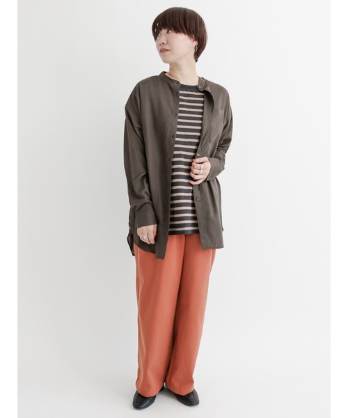 Lugnoncure（ルノンキュール）の「デニム／カラーイージーパンツ（デニムパンツ・レディース・ブラック/ベージュ/ネイビー/オレンジ・ﾌﾘ-）」の15枚目の写真