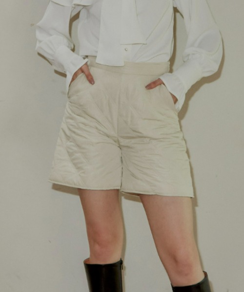 VIOLETTA（ヴィオレッタ）の「キルティングショートパンツ（その他パンツ・レディース・ブラック/アイボリー・S/M）」の9枚目の写真