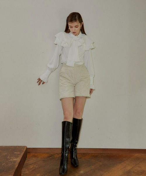 VIOLETTA（ヴィオレッタ）の「キルティングショートパンツ（その他パンツ・レディース・ブラック/アイボリー・S/M）」の14枚目の写真