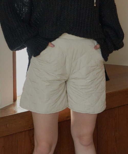 VIOLETTA（ヴィオレッタ）の「キルティングショートパンツ（その他パンツ・レディース・ブラック/アイボリー・S/M）」の13枚目の写真