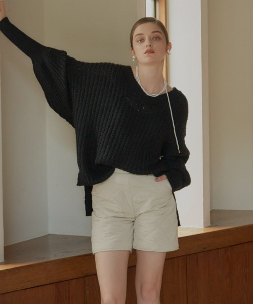 VIOLETTA（ヴィオレッタ）の「キルティングショートパンツ（その他パンツ・レディース・ブラック/アイボリー・S/M）」の11枚目の写真