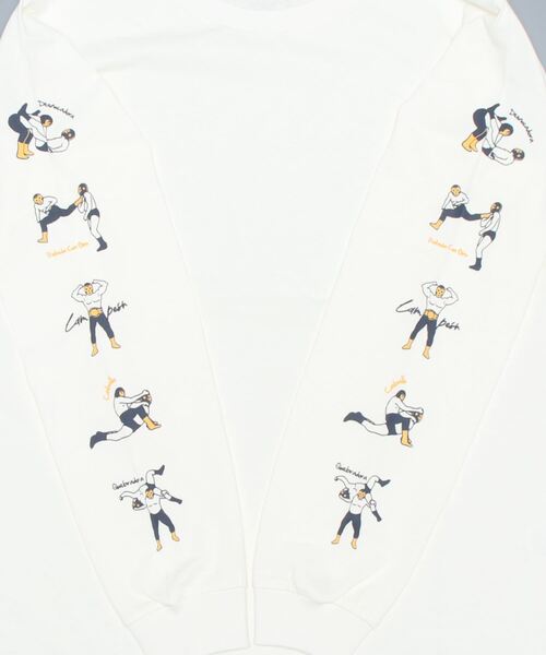 チチカカ（チチカカ）の「【ユニセックス】ルチャ袖プリントロングＴシャツ（Tシャツ/カットソー・メンズ・ホワイト/ブラック・LARGE/MEDIUM）」の19枚目の写真