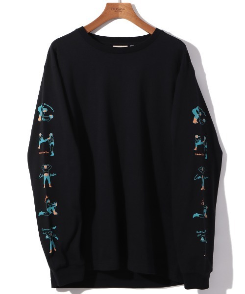 チチカカ（チチカカ）の「【ユニセックス】ルチャ袖プリントロングＴシャツ（Tシャツ/カットソー・メンズ・ホワイト/ブラック・LARGE/MEDIUM）」の8枚目の写真